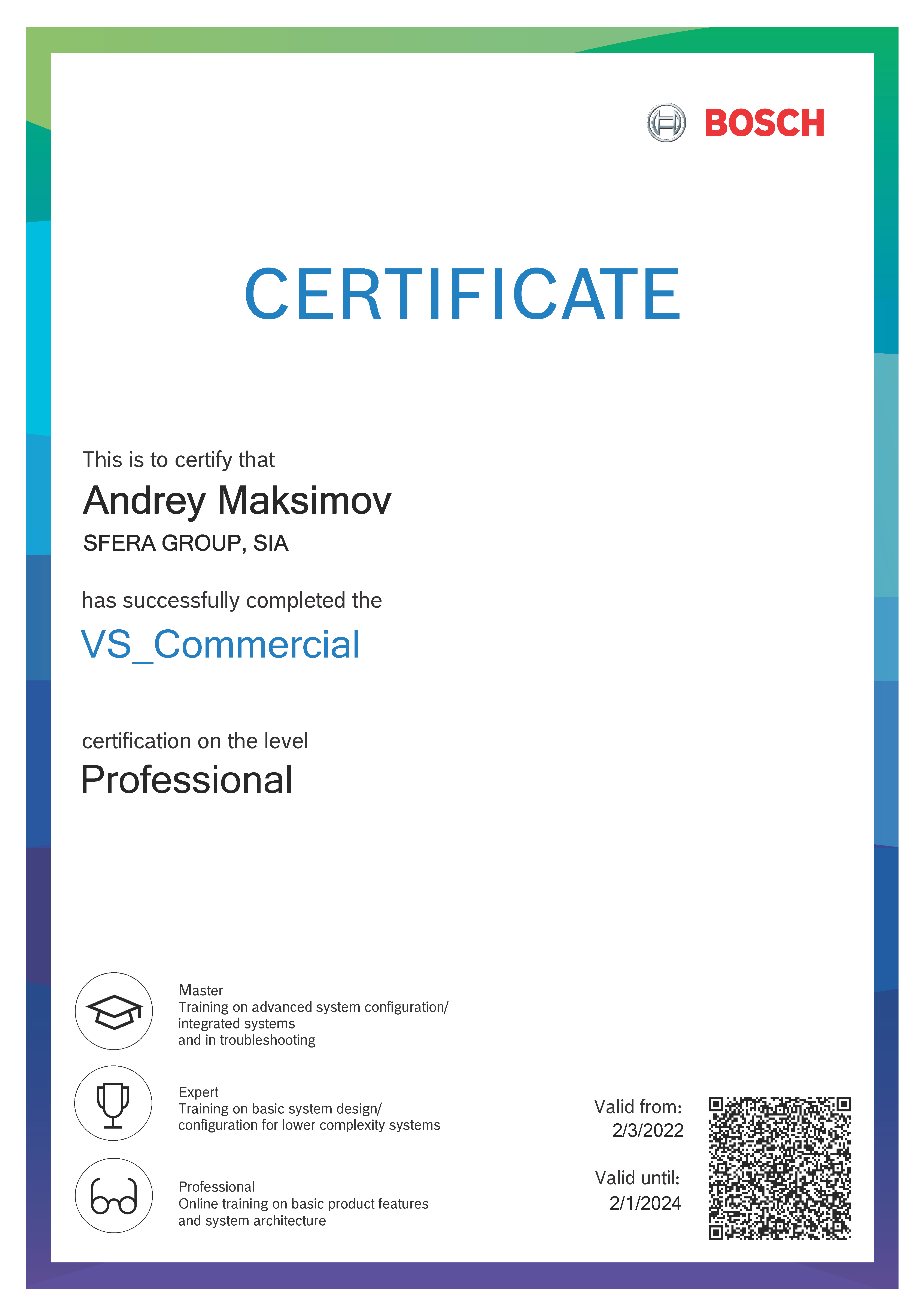 Bosch Video Systems Commercial Professional
